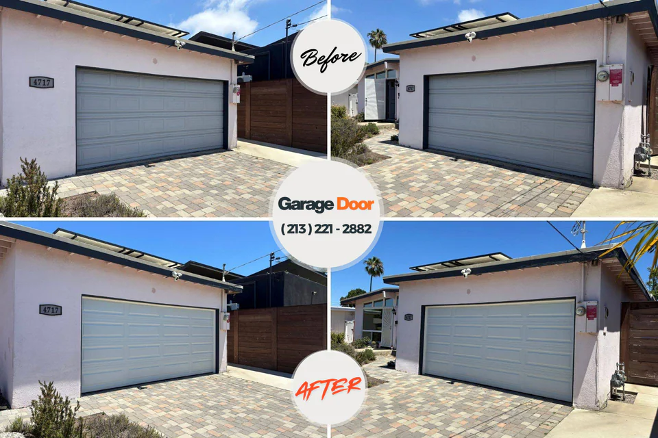 Before and after: garage door repair near me Riesel